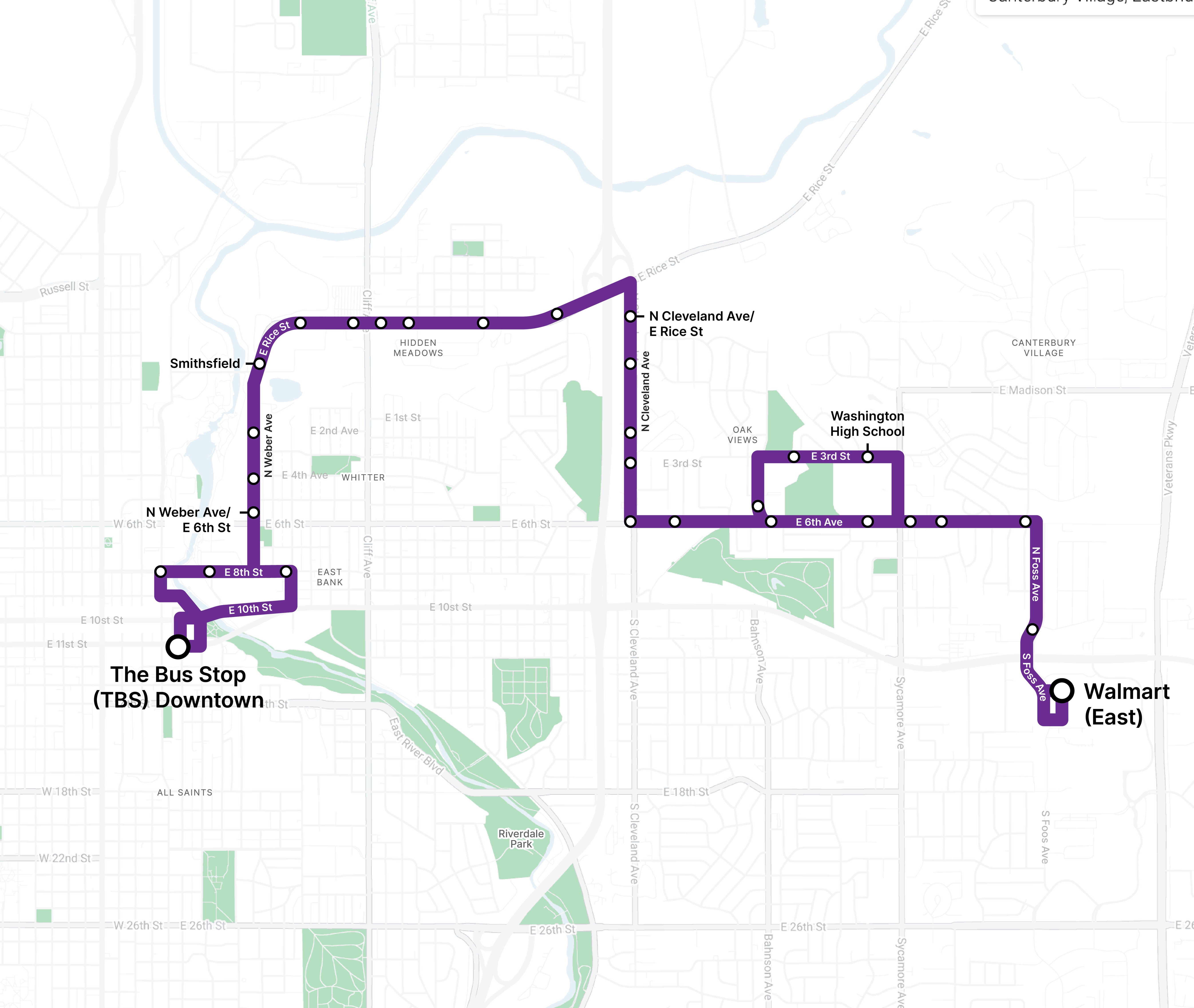 Via SAM_Bus Route Maps_Purple