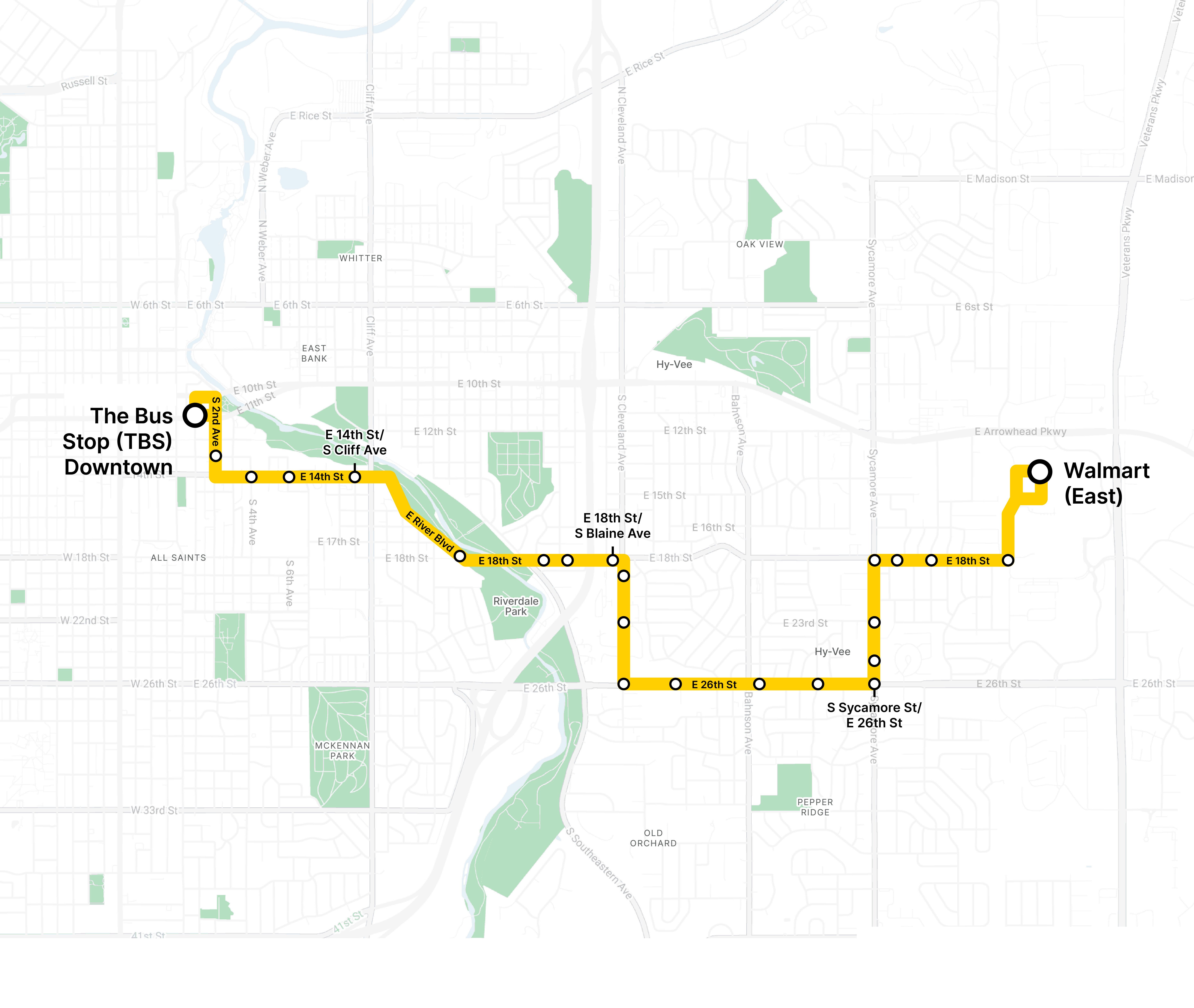 Via SAM_Bus Route Maps_Yellow